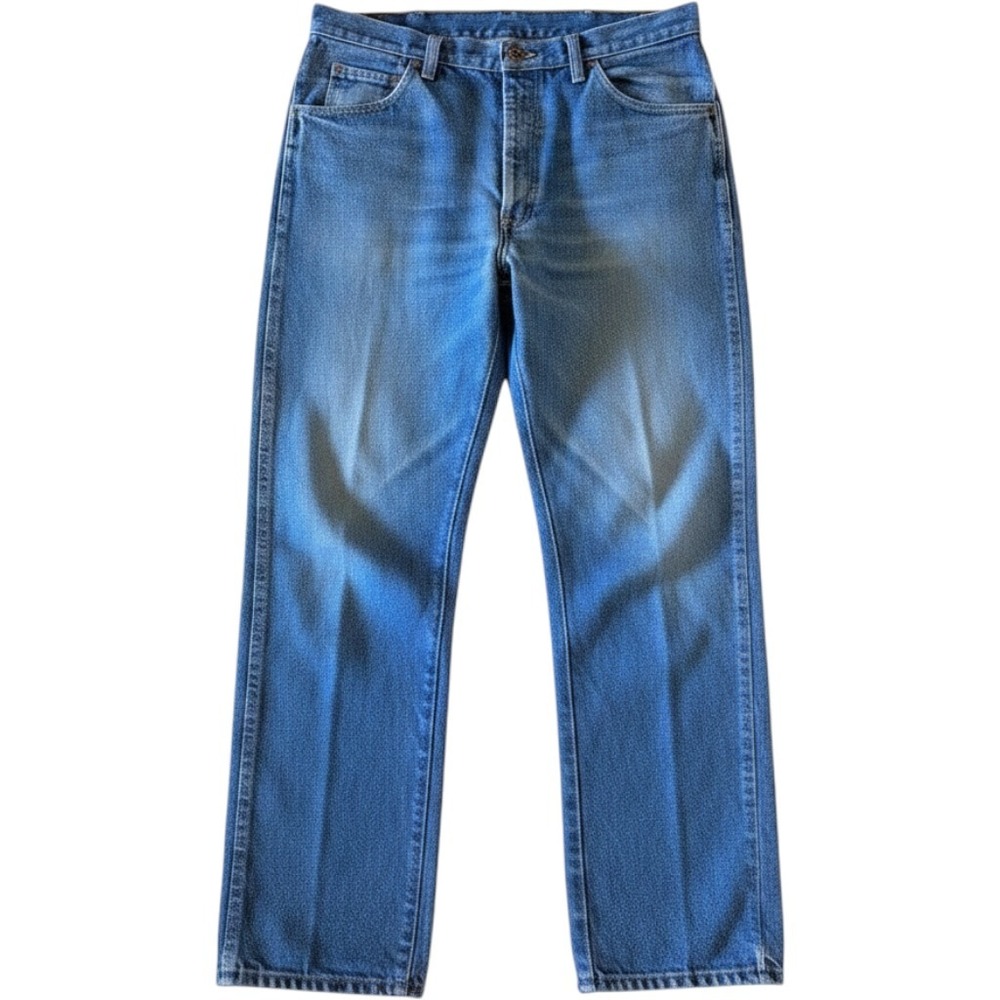 Rustler Mens Regular Fit Straight Leg Blue Jeans 87631PW 36x32 Medium Wash